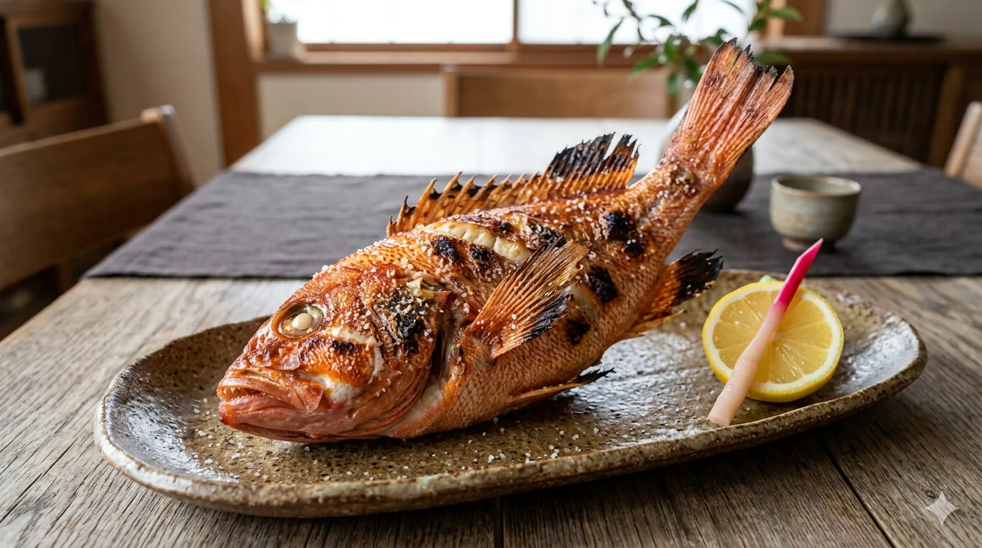 アカハタの塩焼き
