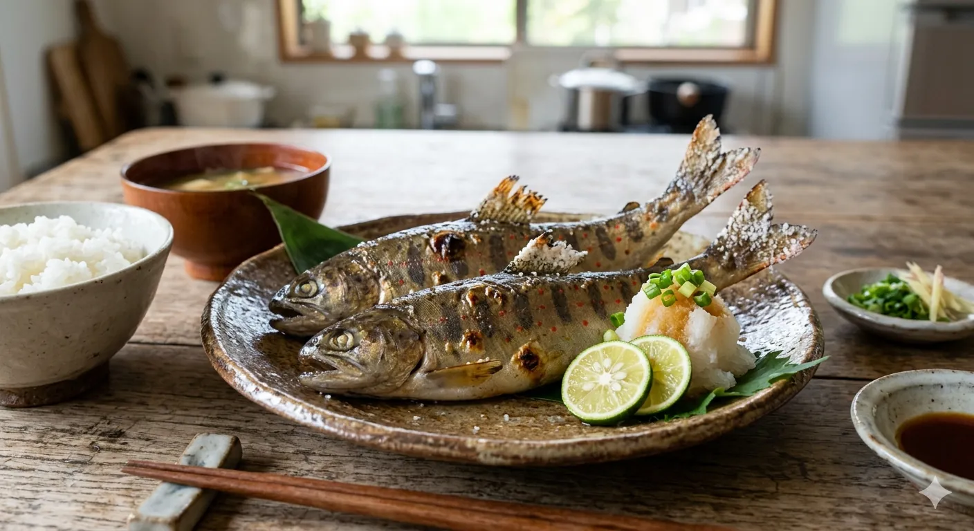 アマゴの塩焼き