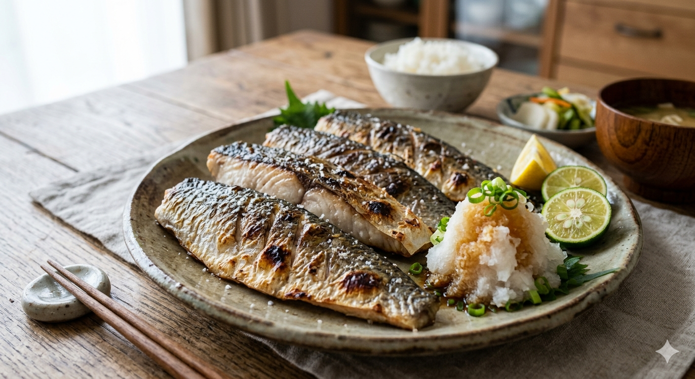 ボラの塩焼き