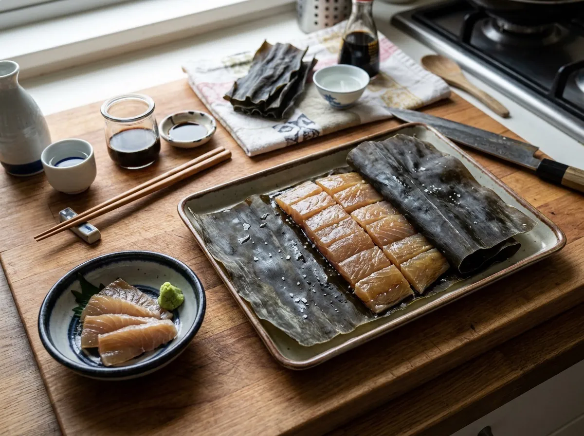 GTの昆布締め