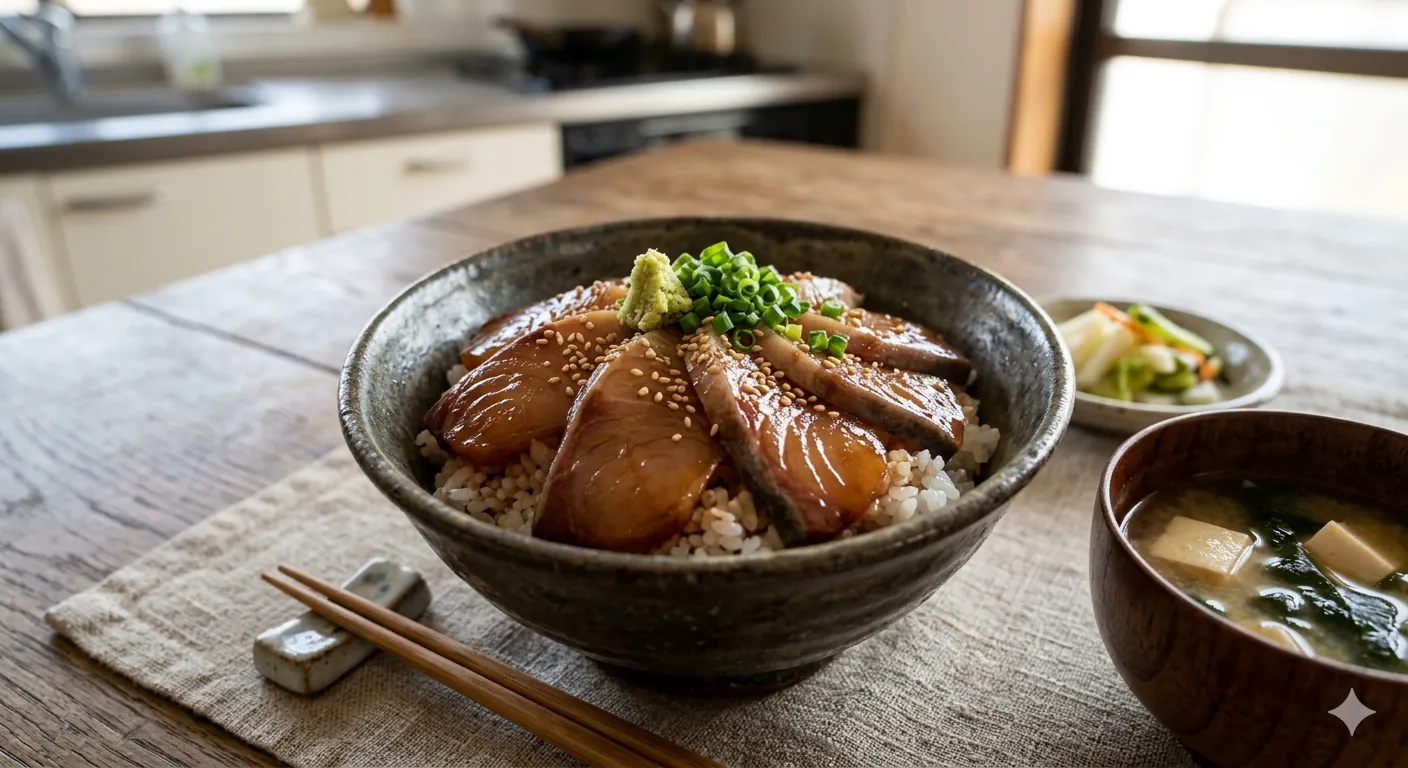 ヒラマサの漬け丼