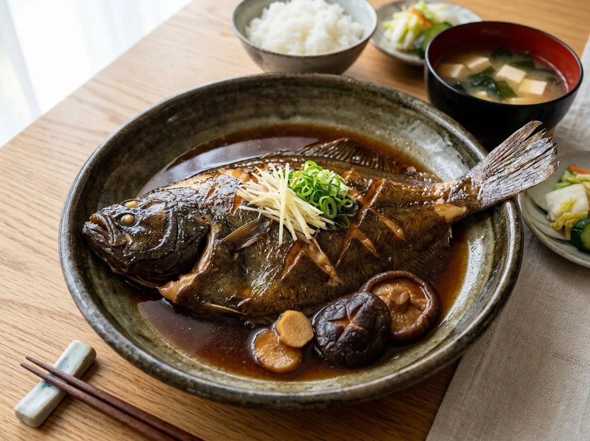 ヒラメの煮付け