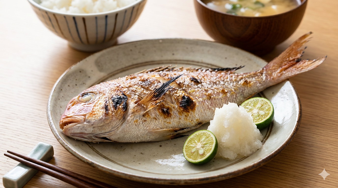 イトヨリダイの塩焼き