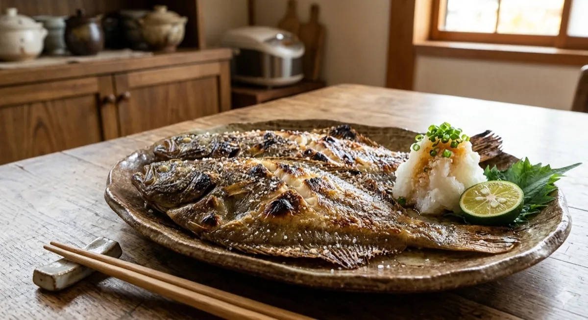 カレイの塩焼き