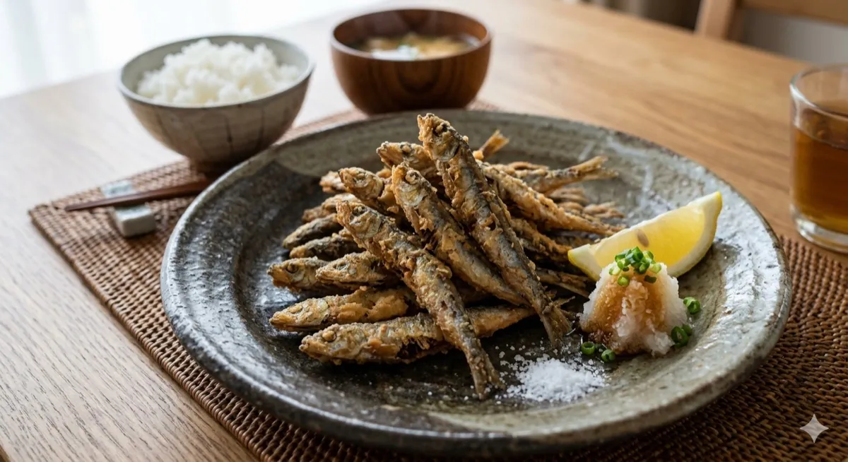 カタクチイワシの唐揚げ