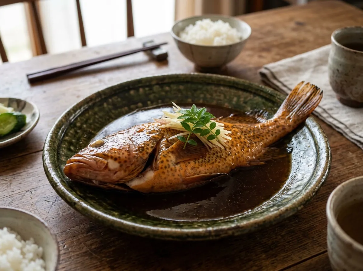 キジハタの煮付け
