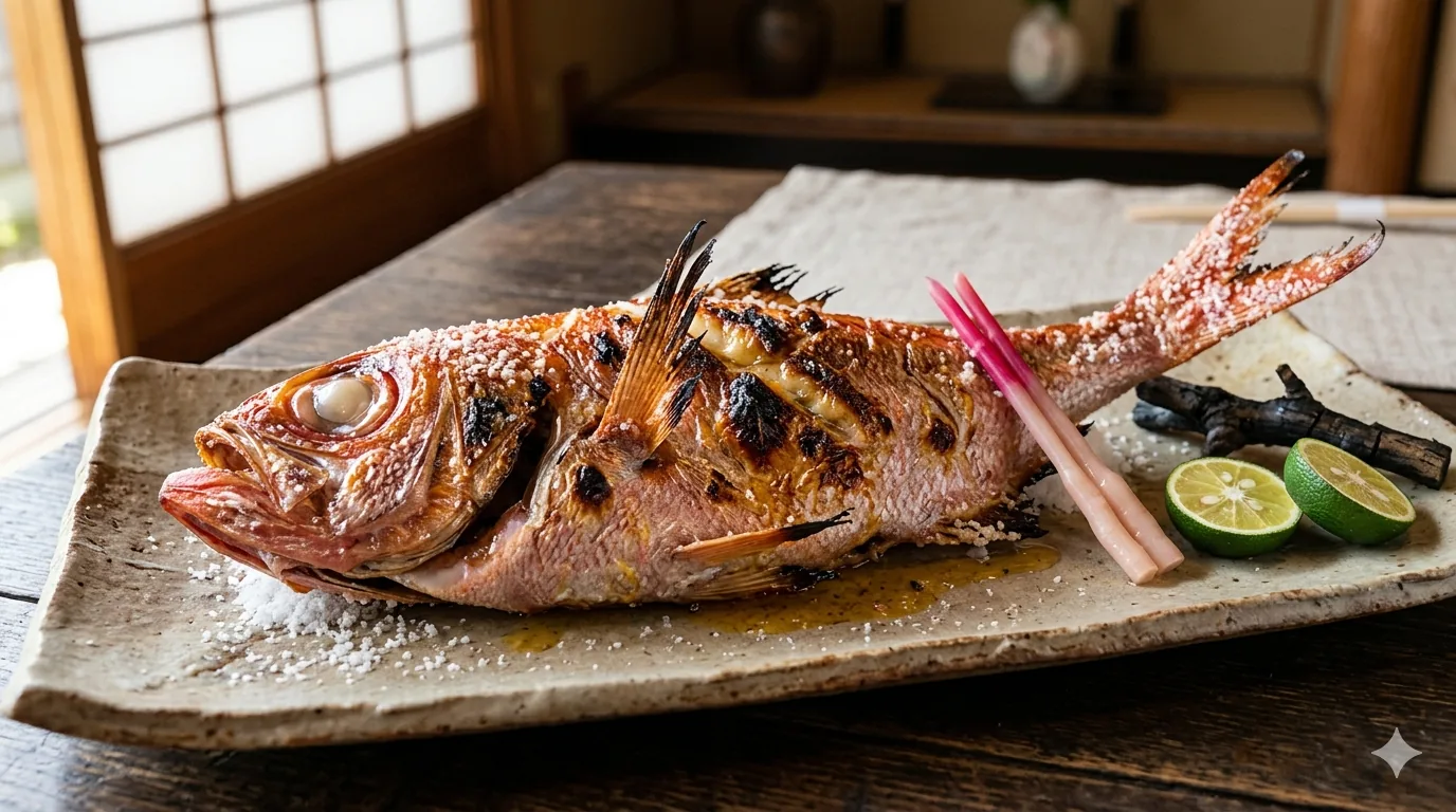 キンメダイの兜焼き