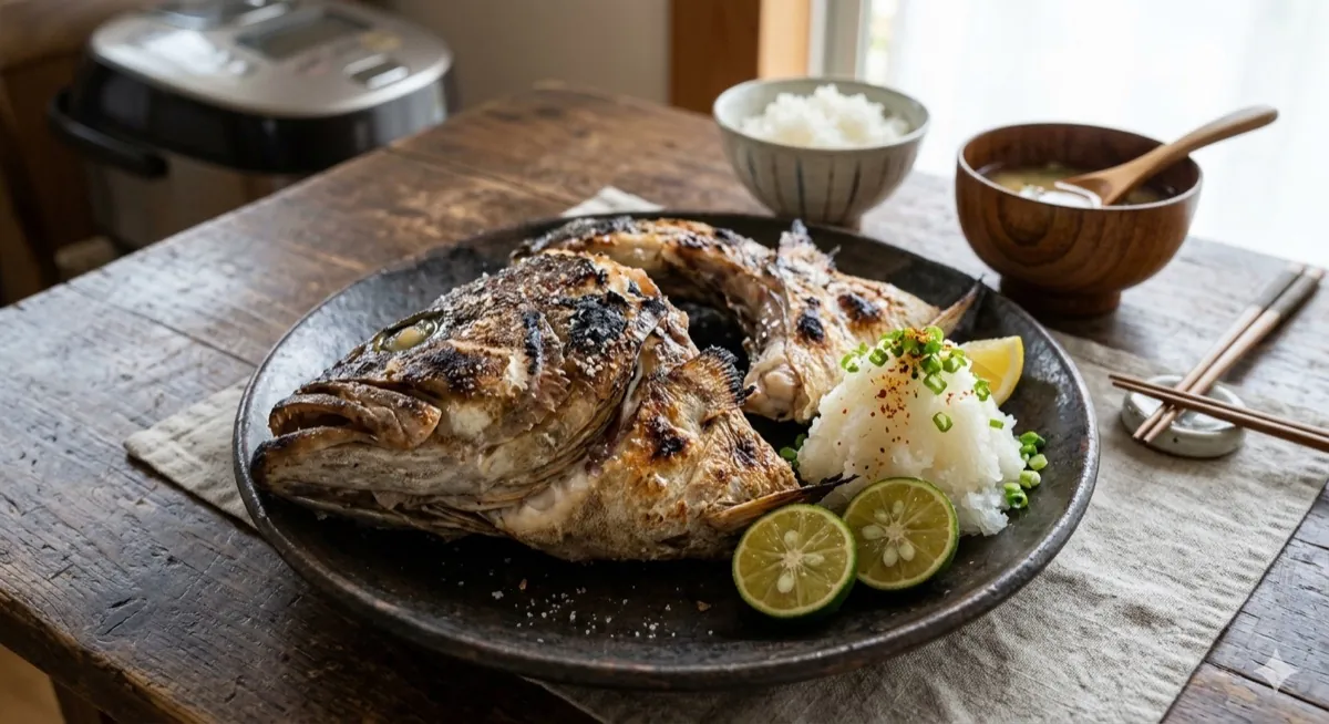 クエの兜焼き