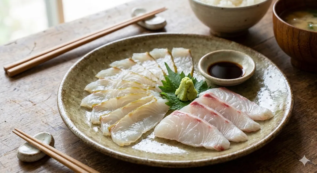 マダイの刺身・昆布締め