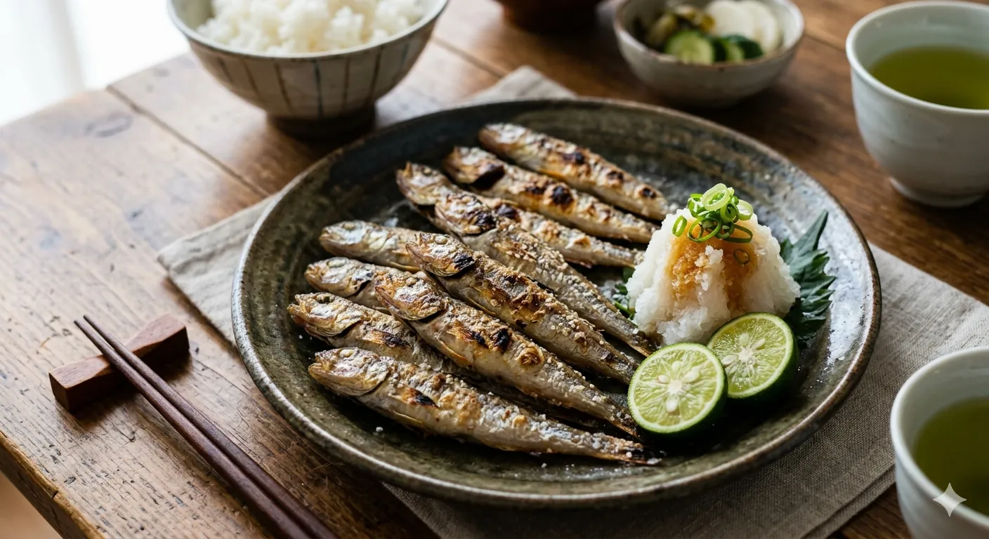 ハゼの塩焼き