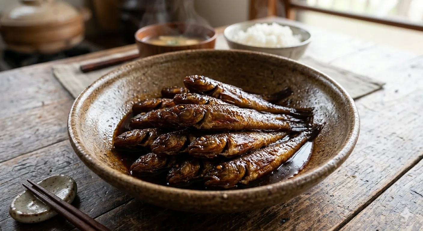 ハゼの甘露煮