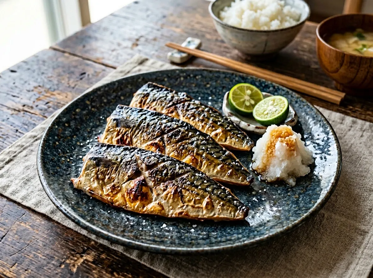 マサバの塩焼き