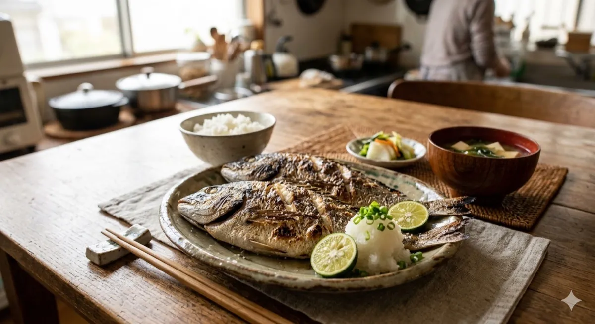 メジナの塩焼き