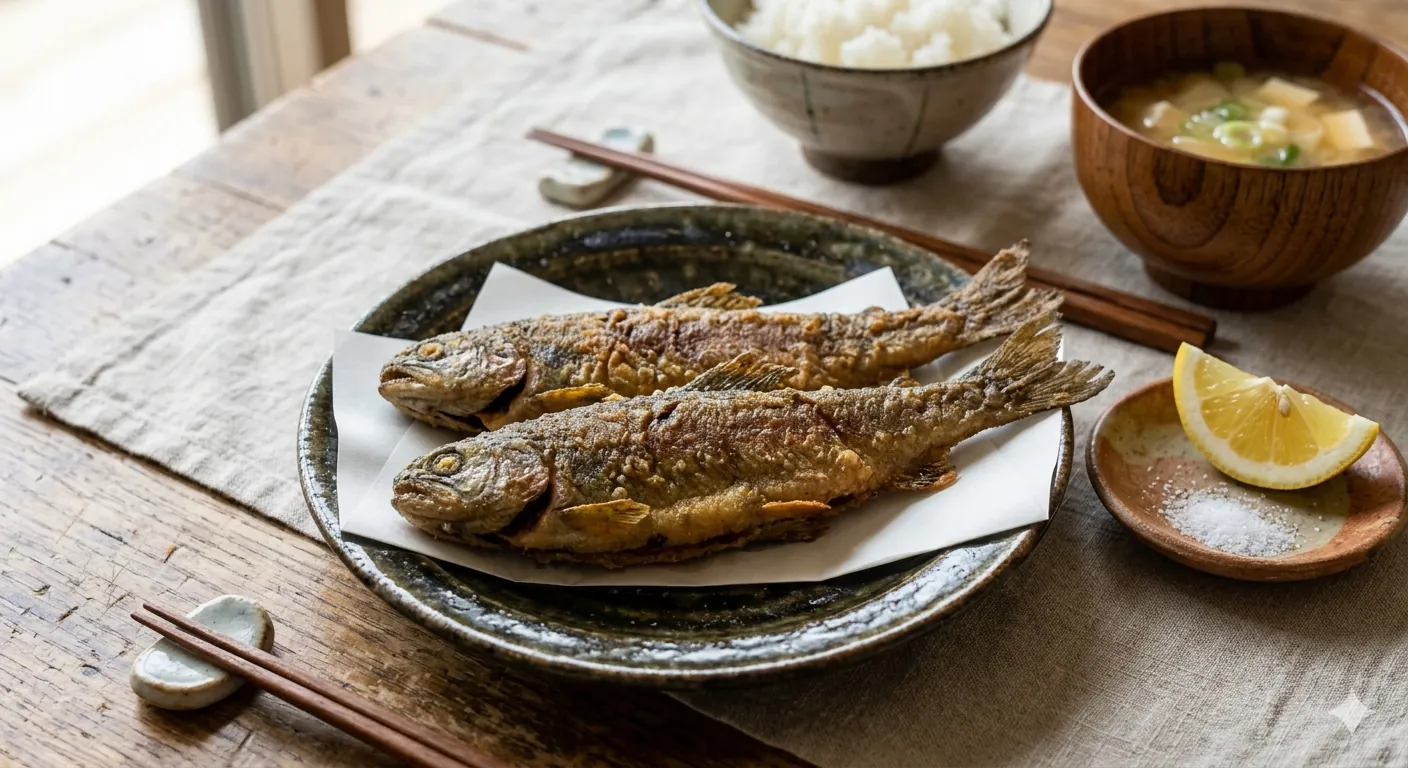 ニジマスのから揚げ
