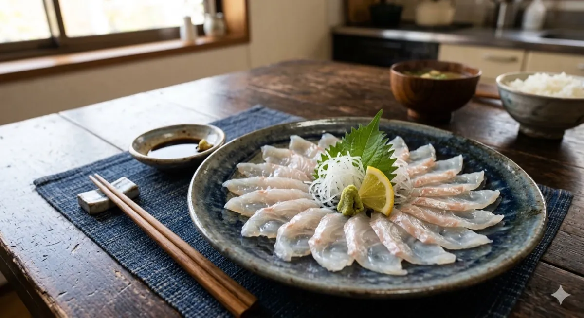オニカサゴの刺身