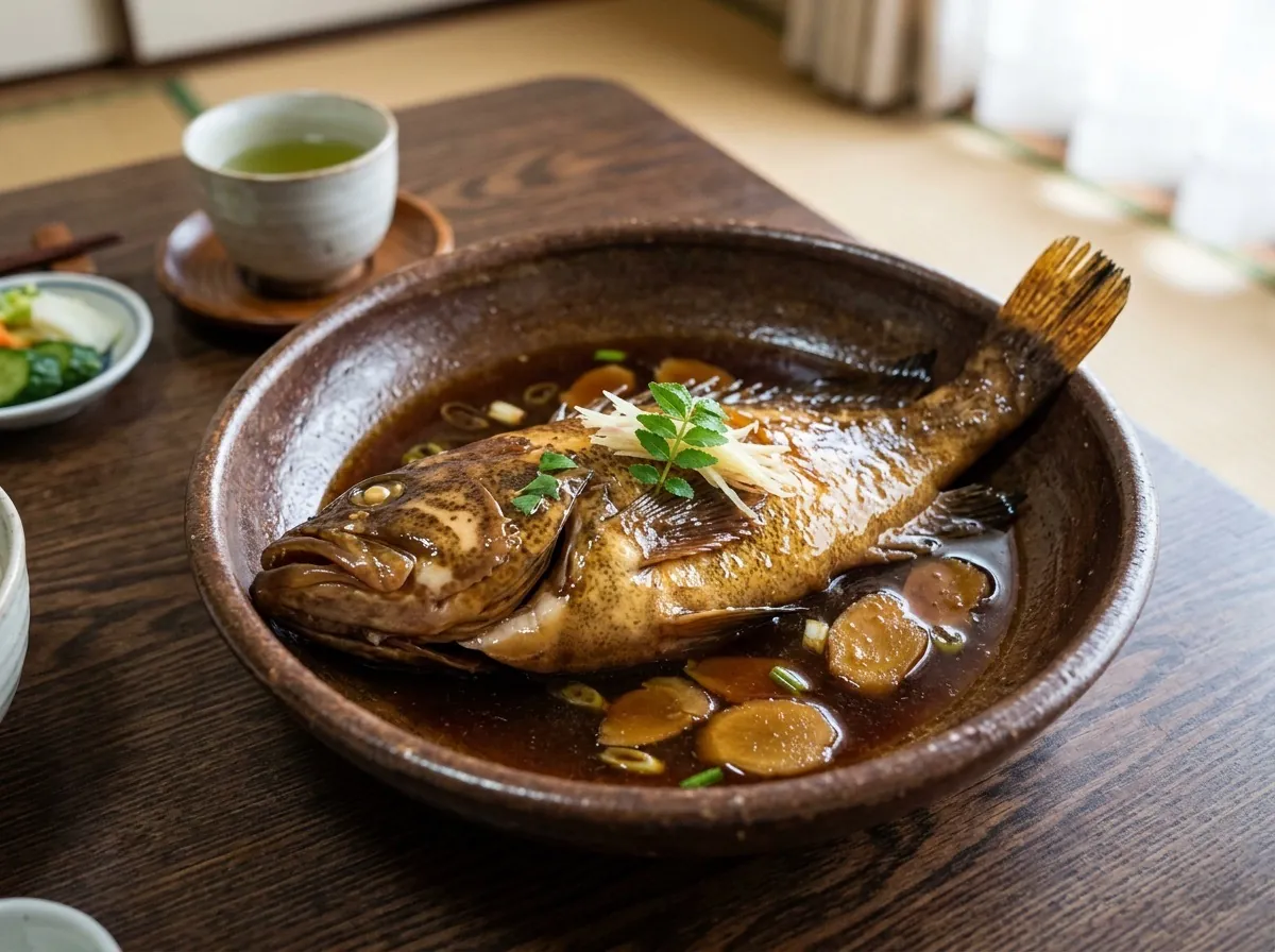 オオモンハタの煮付け