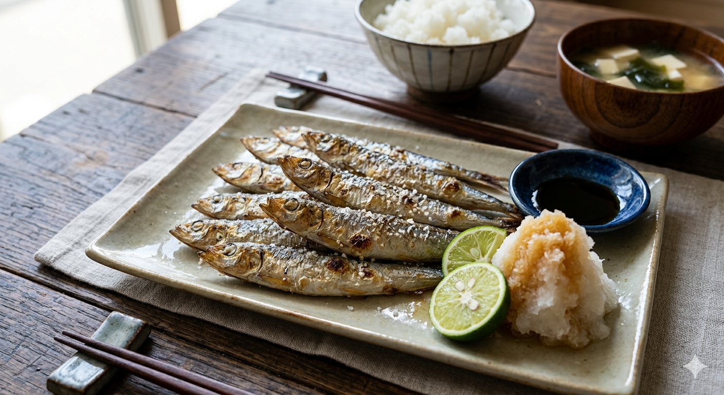 サッパの塩焼き